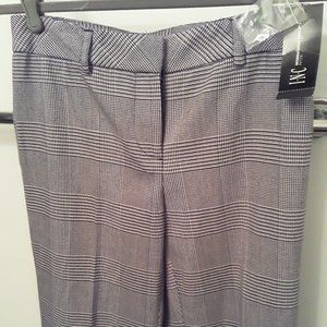 NWT INC International Concepts - Trousers/Pant-Glen Plaid, Black/white - Sz 2P